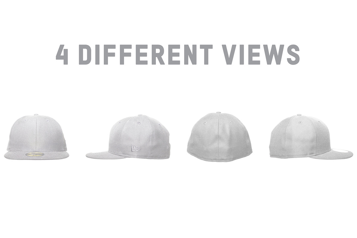 New Era 59Fifty Fitted Hat Mockups, a Hat Mockup by Pixel Sauce™ (Photo 4 of 4)