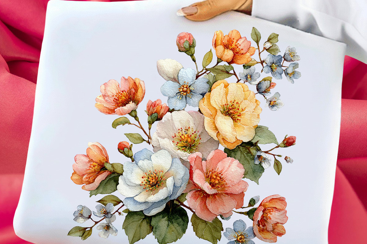 Whimsical Spring Flowers Clipart, an Illustration by Libby Wishes (Photo 5 of 8)
