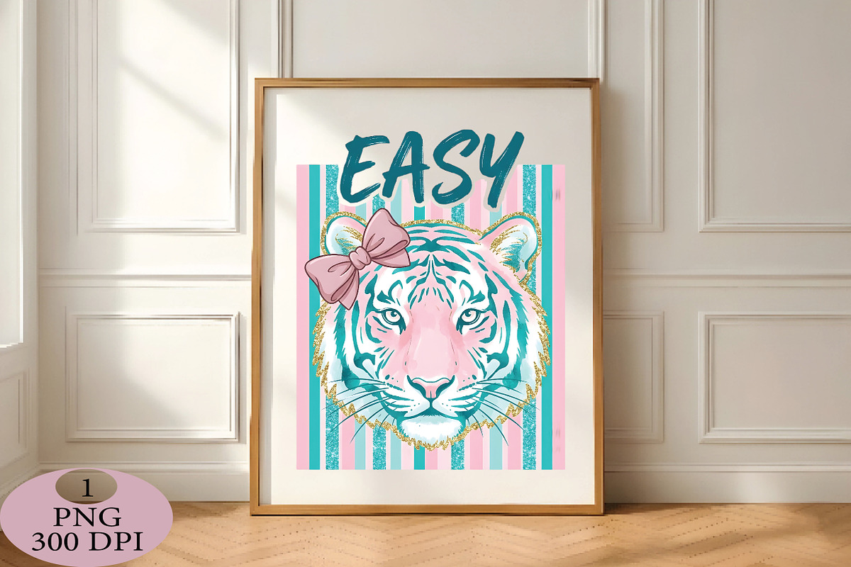 Easy Tiger PNG Coquette Tiger Bow, a Seasonal Illustration by Daily.Designs (Photo 4 of 5)
