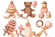 NEWBORN baby illustration & patterns, an Animal Illustration by Linerisyart (Thumbnail 3 of 16)