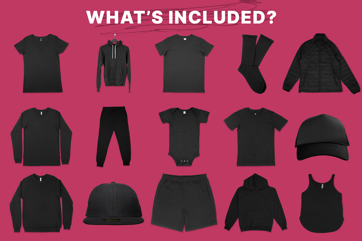 Clothing Mockup Collection Bundle 03, an Apparel Mockup by Pixel Sauce™ (Photo 2 of 6)