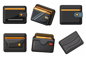 Stylish Black Leather vectors, an Object Graphic by Billah Hub
