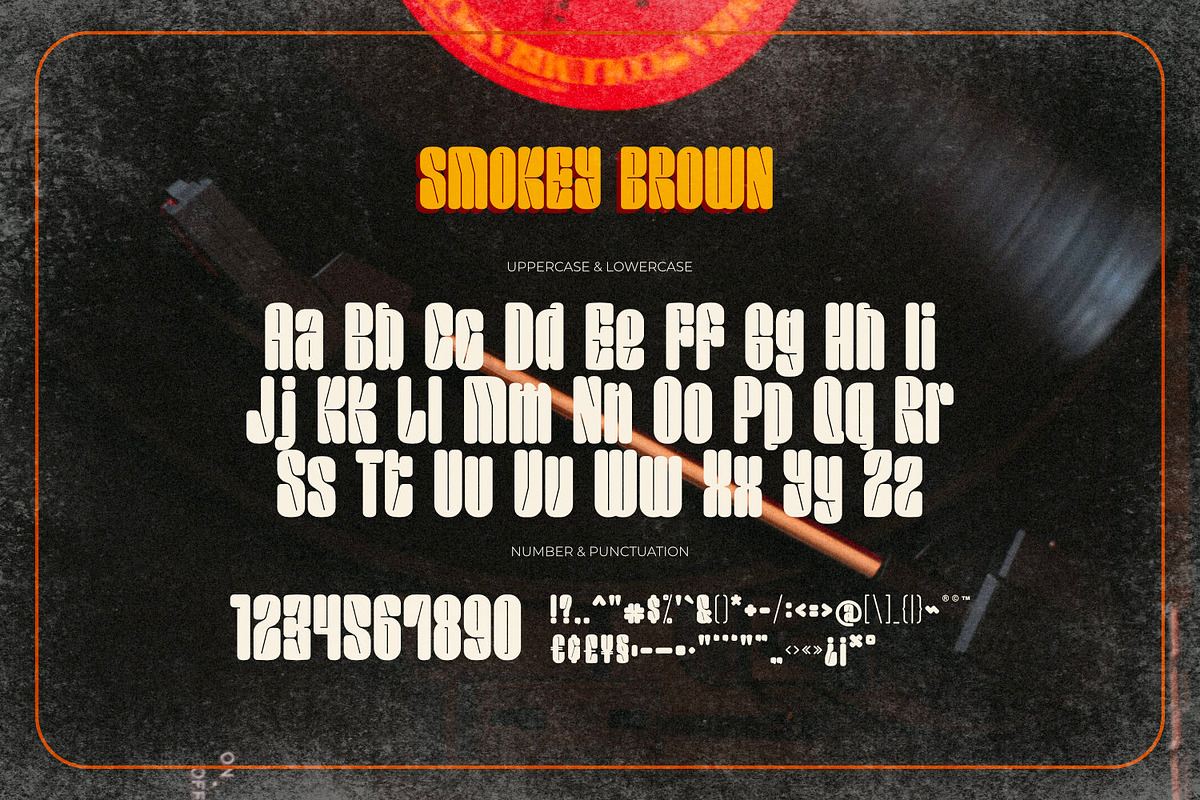 Smokey Brown - Funky Type, a Sans Serif Font by ikiiko (Photo 6 of 7)
