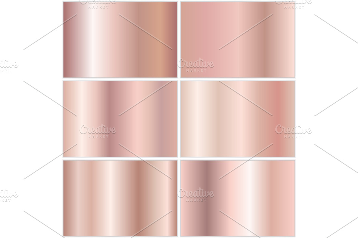 Collection of metallic gradients, a Texture Graphic by SvetlanaWSE