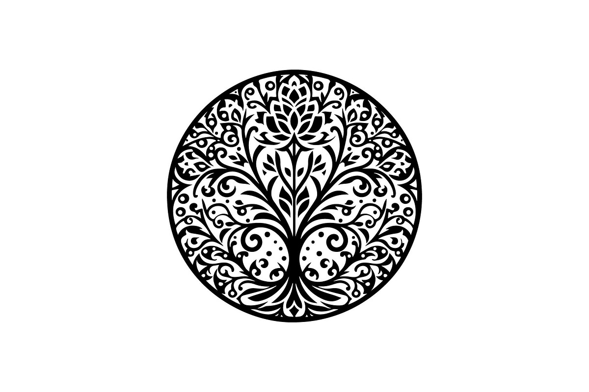 Floral Mandala Ornament Bundle, an Object Graphic by jahid234 (Photo 2 of 13)