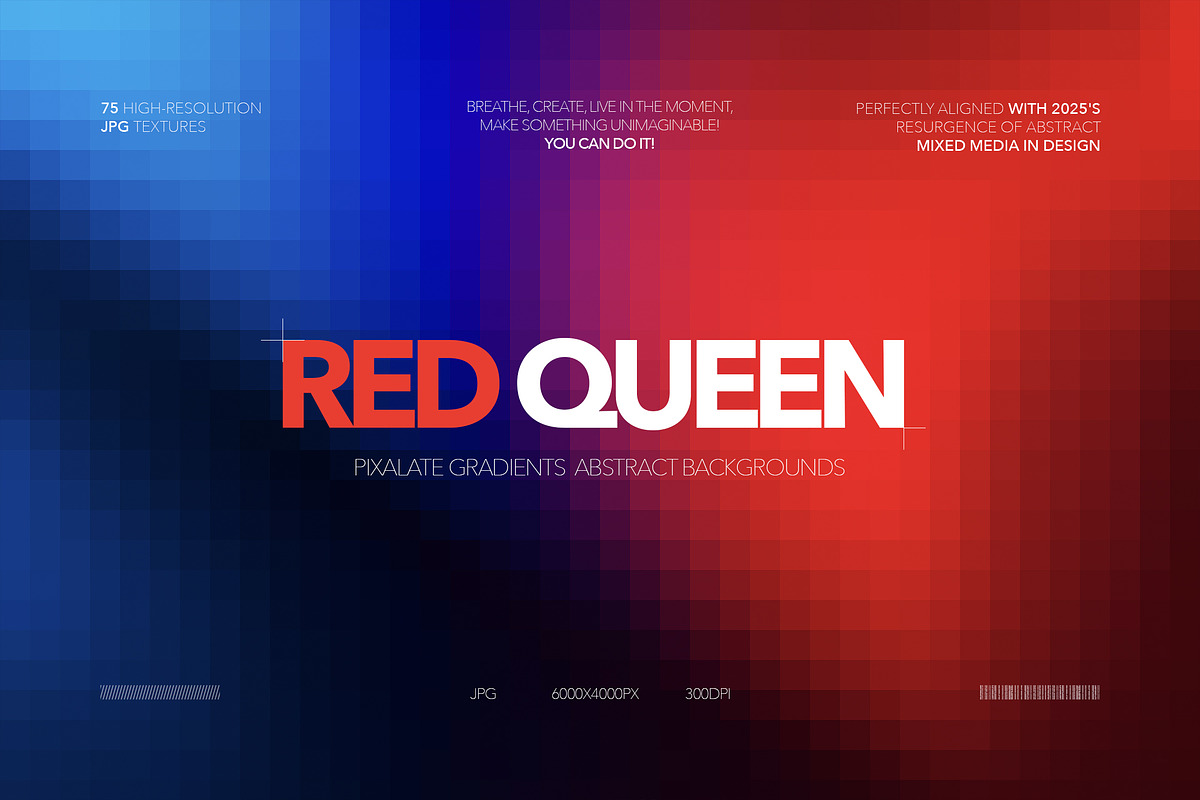 Red Queen — Pixalate Gradients, a Background Graphic by Milka (Photo 1 of 11)