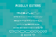 Pixelly, a Font by Kassy (Thumbnail 3 of 10)