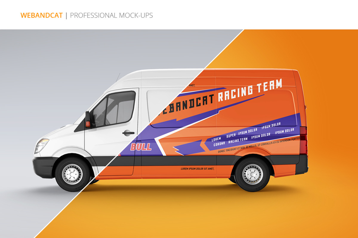Van Mock-Up, a Mockup by WebAndCat (Photo 2 of 7)