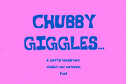 Chubby Giggles Handwritten Bold Font, a Handwritten Font by Sheikhadesign (Thumbnail 1 of 6)