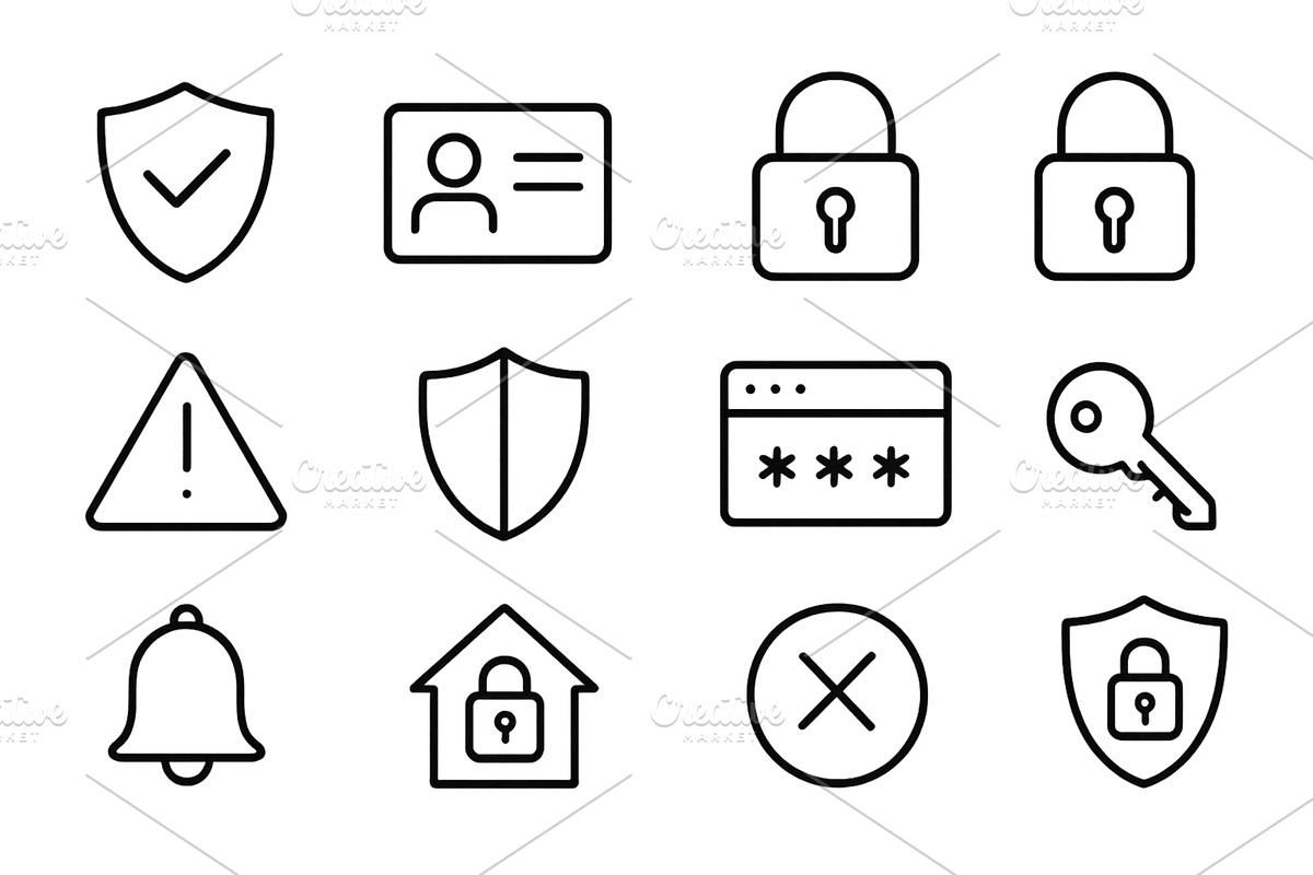 Vector illustration of security and, a Technology Illustration by ZinetroN