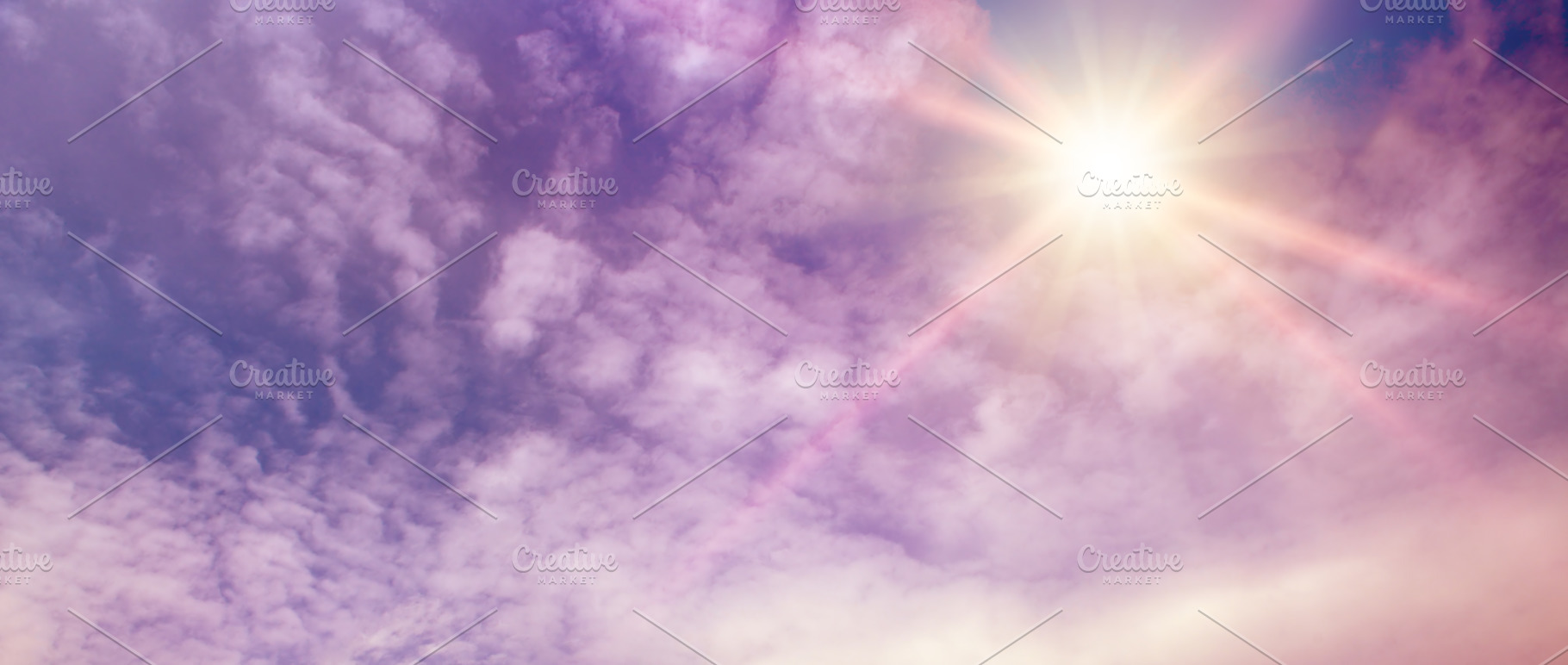 Fantastically beautiful sky in lilac tones, a Nature Photo by Serg64