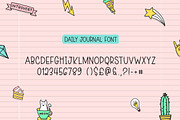 Daily Journal Font, a Font by Lollipop Hand Drawn (Thumbnail 6 of 7)