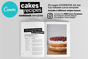 Canva Cake Recipes Cookbook Template, a Magazine Template by DeLaGranSiete (Thumbnail 4 of 11)