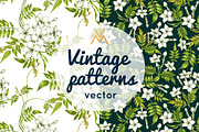 Floral patterns. Jasmine, a Pattern Graphic by MarinaVorontsova (Thumbnail 1 of 3)