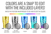 30oz Stainless Steel Tumbler Mockup, a Cups & Container Mockup by SarahDesign (Thumbnail 2 of 7)
