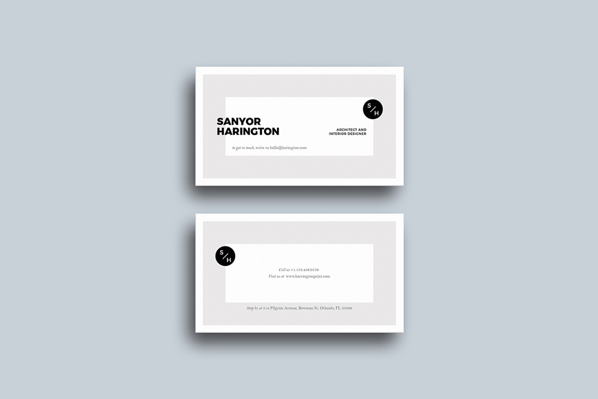 30 Minimal Business Cards Bundle, a Business Card Template by GraphicsEgg (Photo 19 of 32)