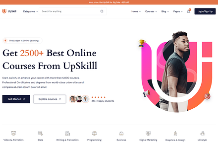 Education Online Courses LMS