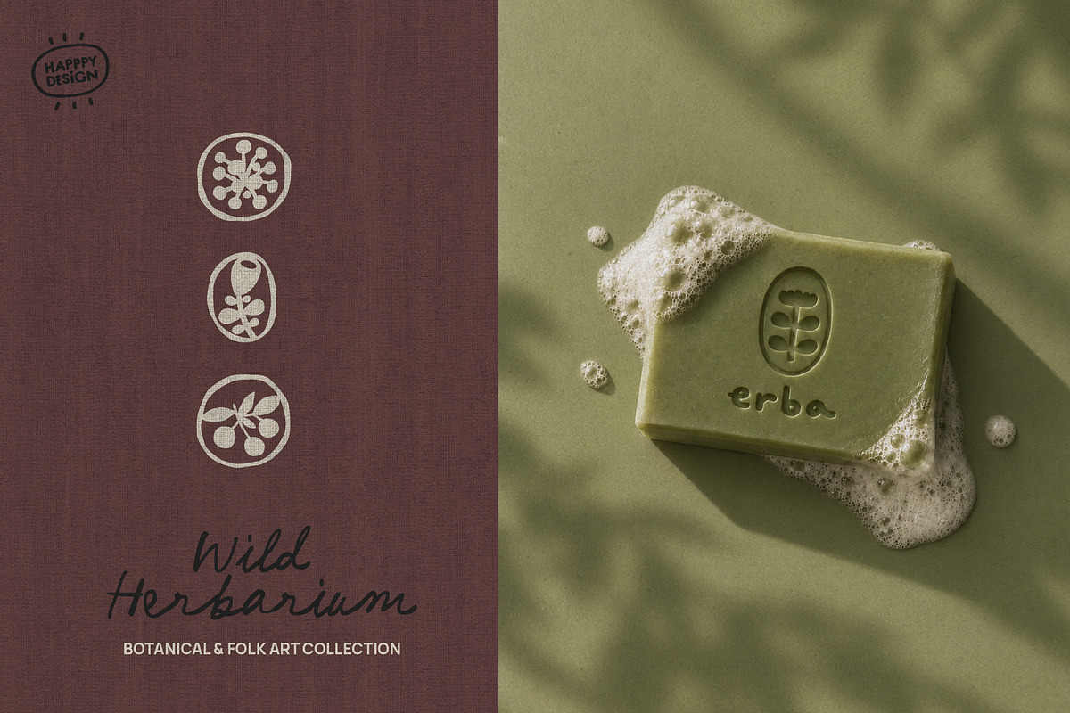 Wild Herbarium — Botanical Folk Art, an Object Illustration by happpydesign (Photo 6 of 14)