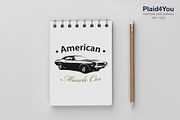 T-Shirt Print Muscle Car Vector, a Sport Illustration by Plaid4You (Thumbnail 8 of 8)
