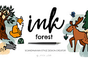 Scandinavian Forest fun ink creator, an Object Graphic by Beauty Drops (Thumbnail 1 of 10)