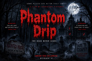 Phantom Drip – Horror Display Font, a Slab Serif Font by Wow Magic (Thumbnail 3 of 5)