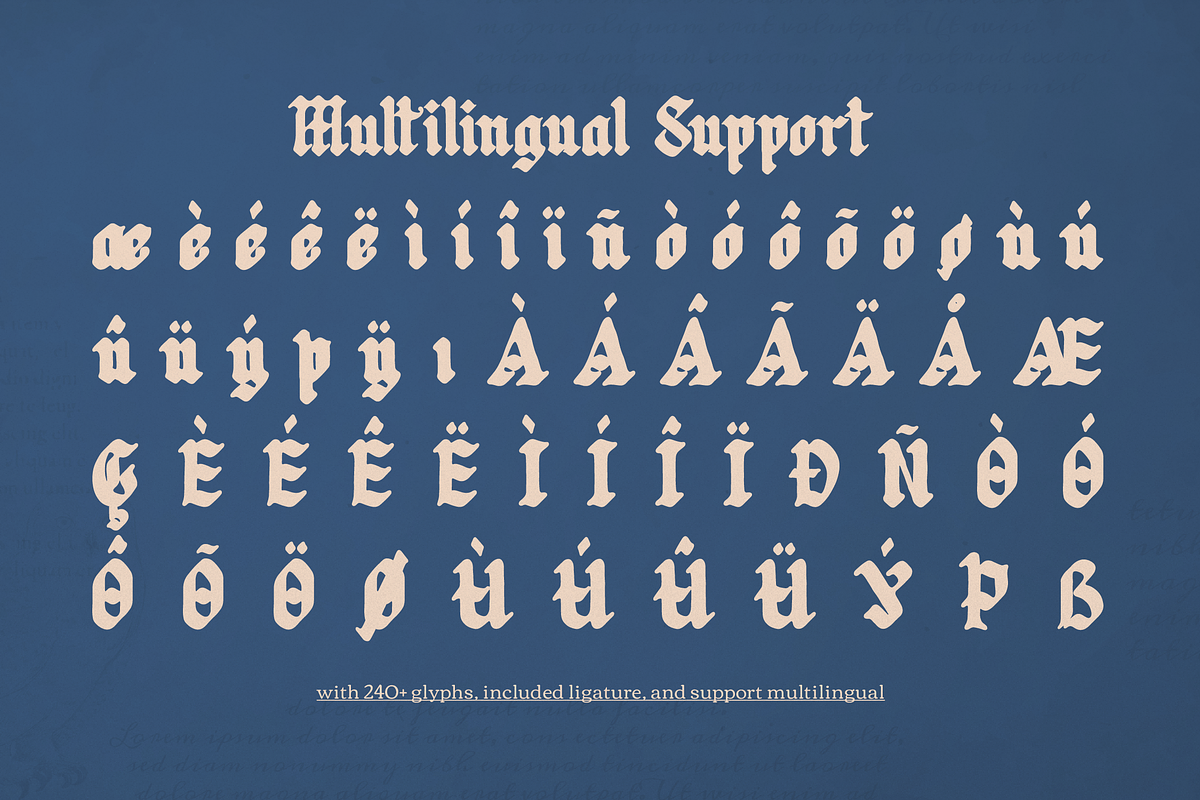 Candlix | Blackletter Typeface, a Blackletter Font by Denustudios (Photo 12 of 12)