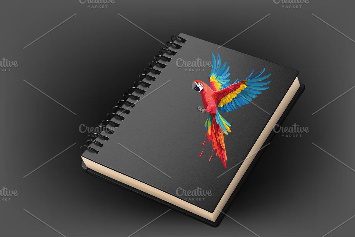 Colorful Tropical Parrots Clipart, an Object Graphic by GraphicRedStudio (Photo 8 of 9)