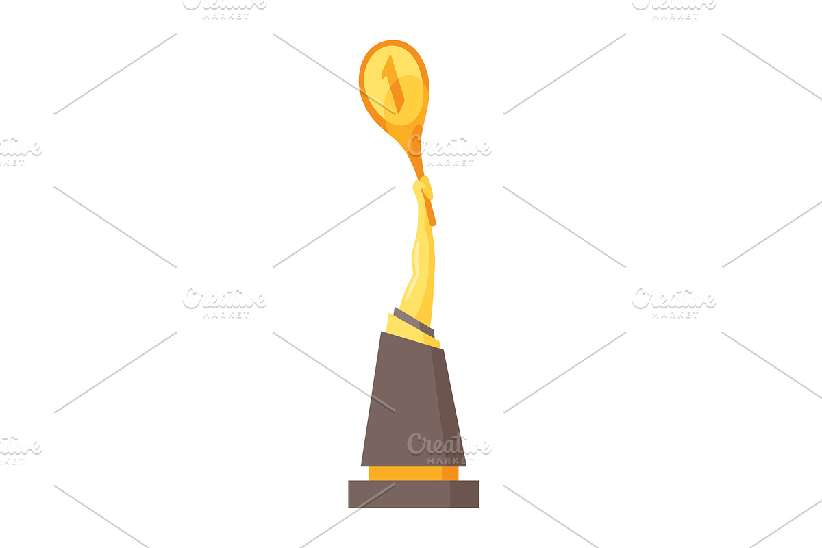 Awards cup icon. Trophy symbol, an Object Illustration by Things for designers