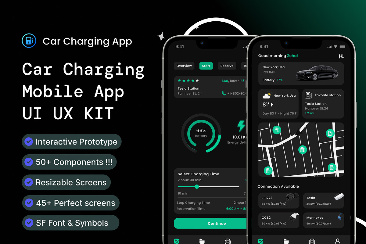 EVCharge Link - EV Charging Apps UI, an UI Kit Template by Muhammad_Ahmad (Photo 1 of 4)