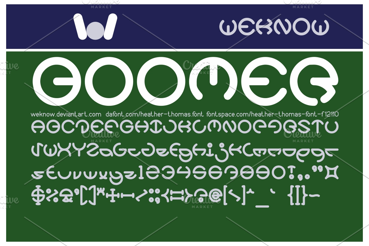 heather font preview 3
