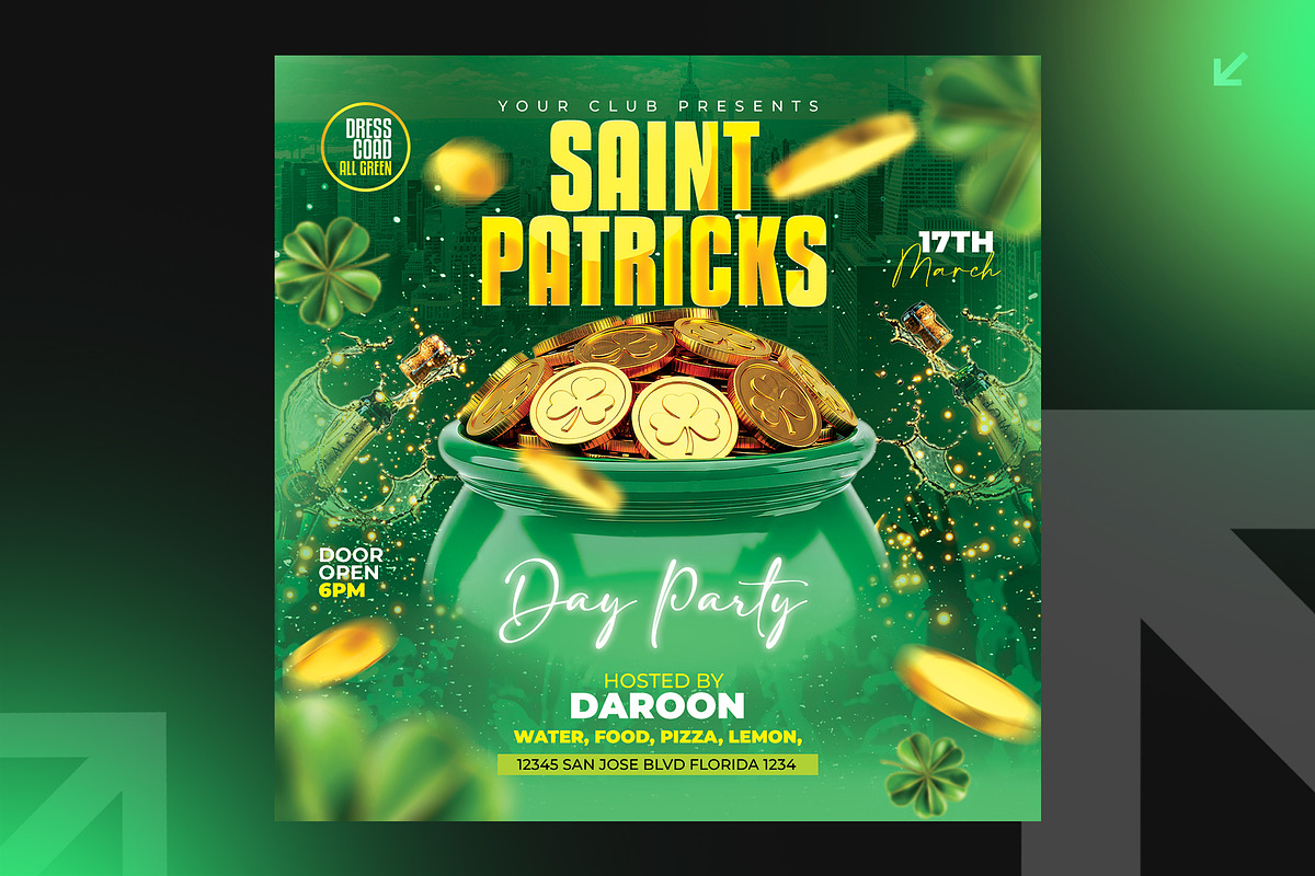 06 Saint Patrick's Flyer Bundle, a Flyer Template by Shajib Shikder (Photo 4 of 7)
