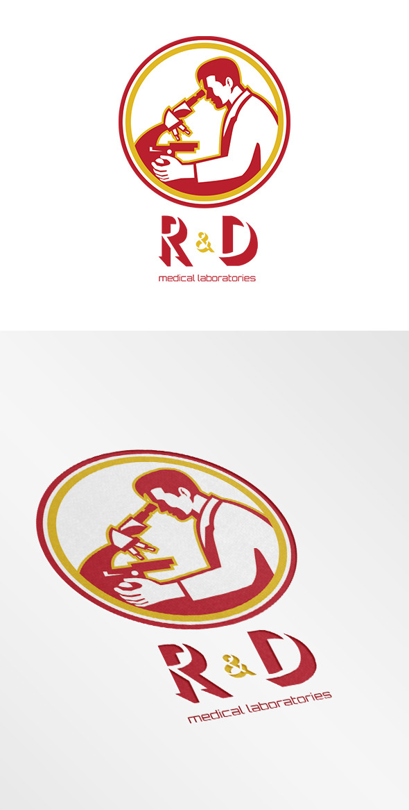R&D Medical Laboratories Logo, a Branding & Logo Template by patrimonio