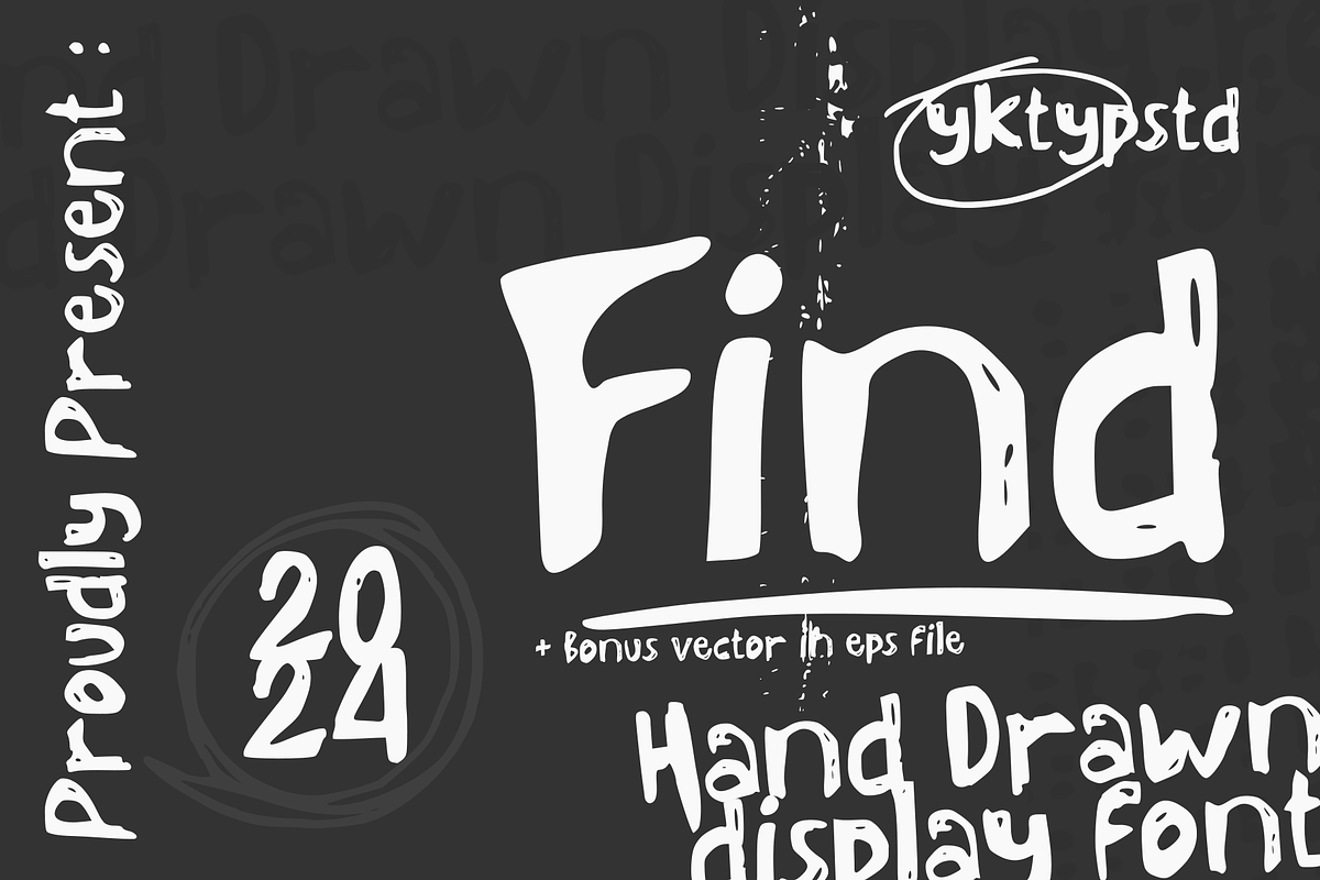 Find, a Handwritten Font by Yktypstd (Photo 1 of 7)