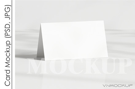 Place Card Mockup PSD JPG, a Print Template by VNmockup