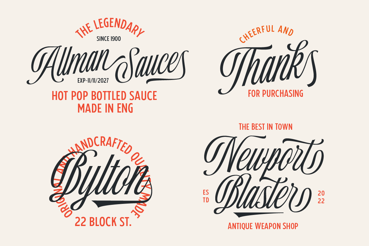 Ballpricks - Vintage Font Duo, a Script Font by Martype (Photo 9 of 12)