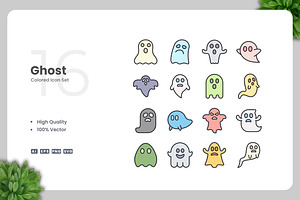Ghost Colored Icons, an Icon by Upnowgraphic