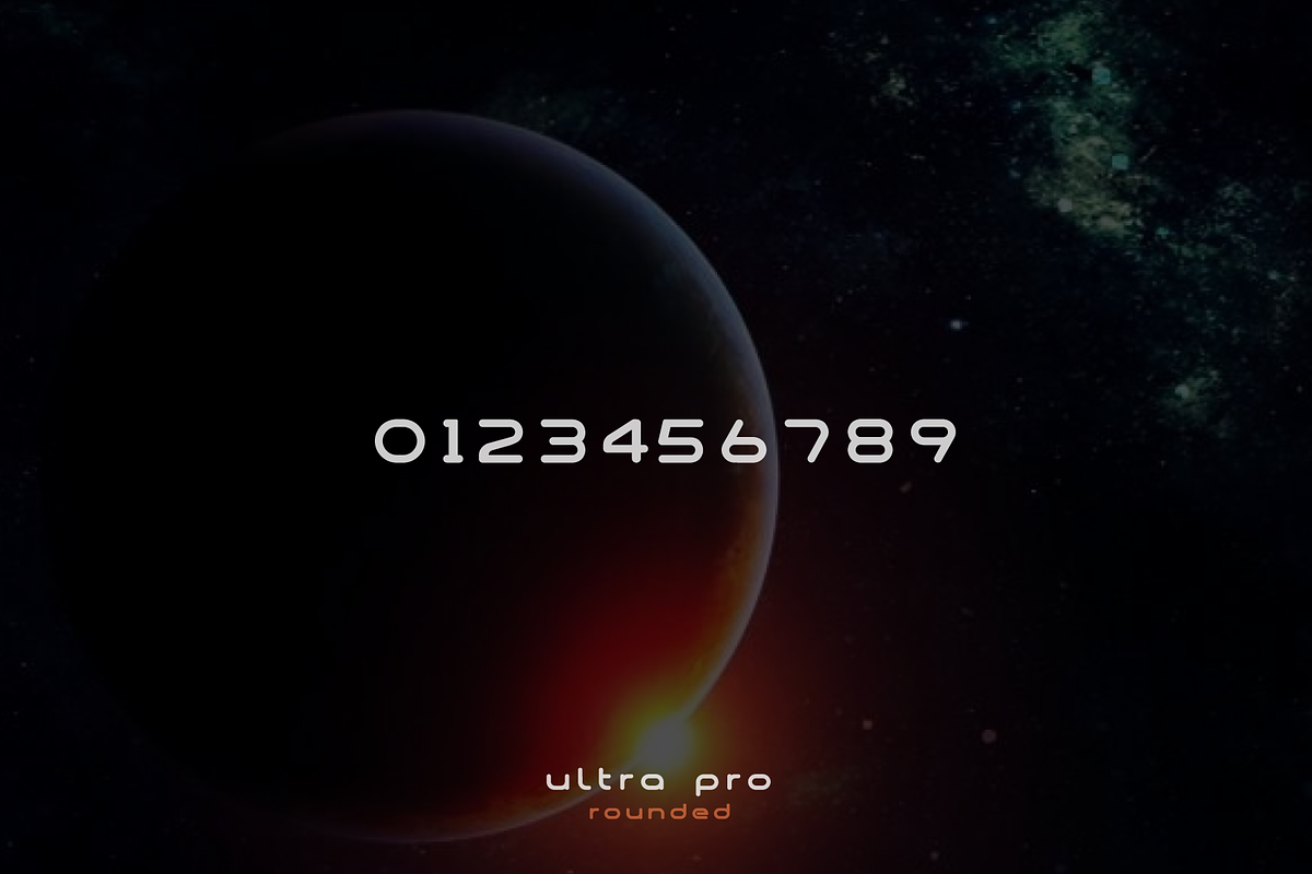 Ultra Pro Rounded Font Family preview 4