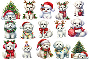 Whimsy Christmas Dogs Clipart, an Illustration by Designworld (Thumbnail 2 of 4)