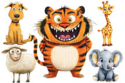 Quirky Funny Animals Sublimation, an Illustration by Designworld (Thumbnail 5 of 6)
