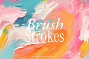 Brush Strokes - Seamless Backgrounds, a Pattern Graphic by Studio C (Thumbnail 1 of 5)