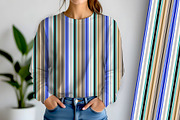 Floral Mums Stripe Seamless, a Pattern Graphic by Sharon Schwalbe (Thumbnail 3 of 6)