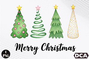 Merry Christmas PNG, an Illustration by DreamCafeArt