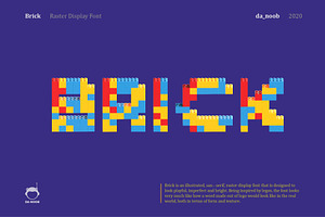 Brick - Raster Display Font