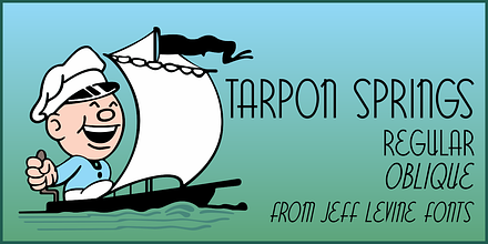 Tarpon Springs JNL, a Sans Serif Font by Jeff Levine Fonts