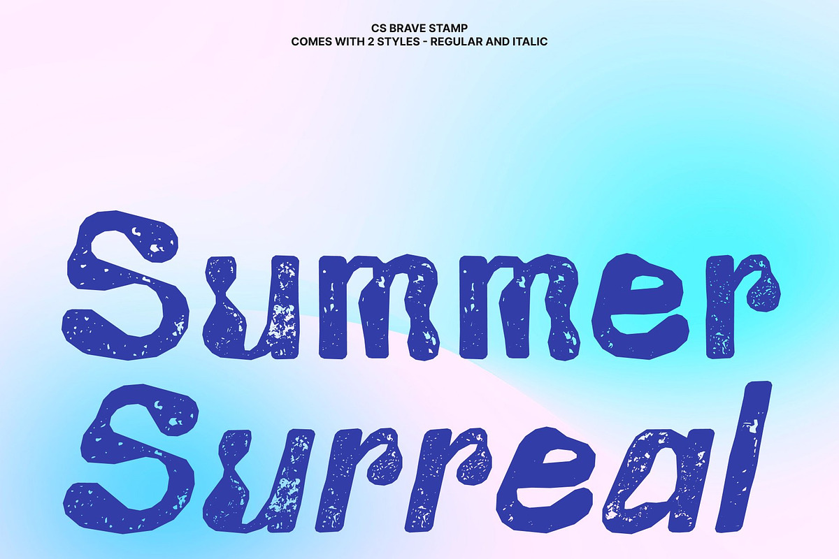 CS Brave Stamp, a Sans Serif Font by Craft Supply Co. (Photo 4 of 8)