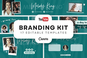 YouTube Channel Branding Kit | Canva, a Social Media Template by OniriqveDesigns