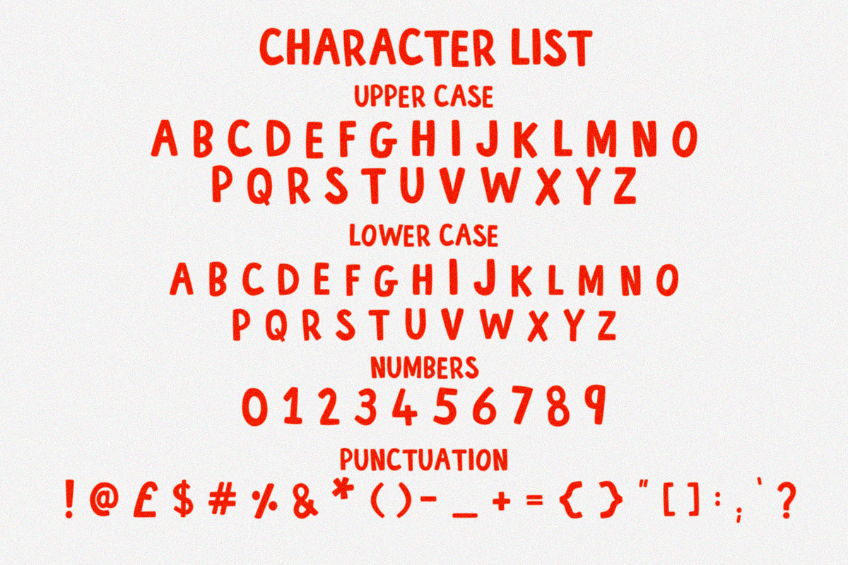 French Fries - A Fun Doodley Font, a Sans Serif Font by Happy Type Club (Photo 3 of 3)