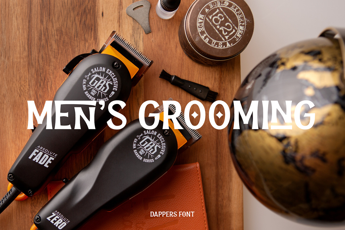 Dappers - a vintage display font, a Serif Font by Brainware Graphic (Photo 10 of 13)