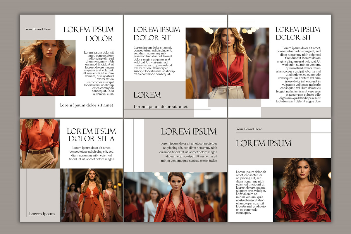Fashion Lookbook Carousel Templates, a Templates & Theme by studiogstock (Photo 1 of 4)