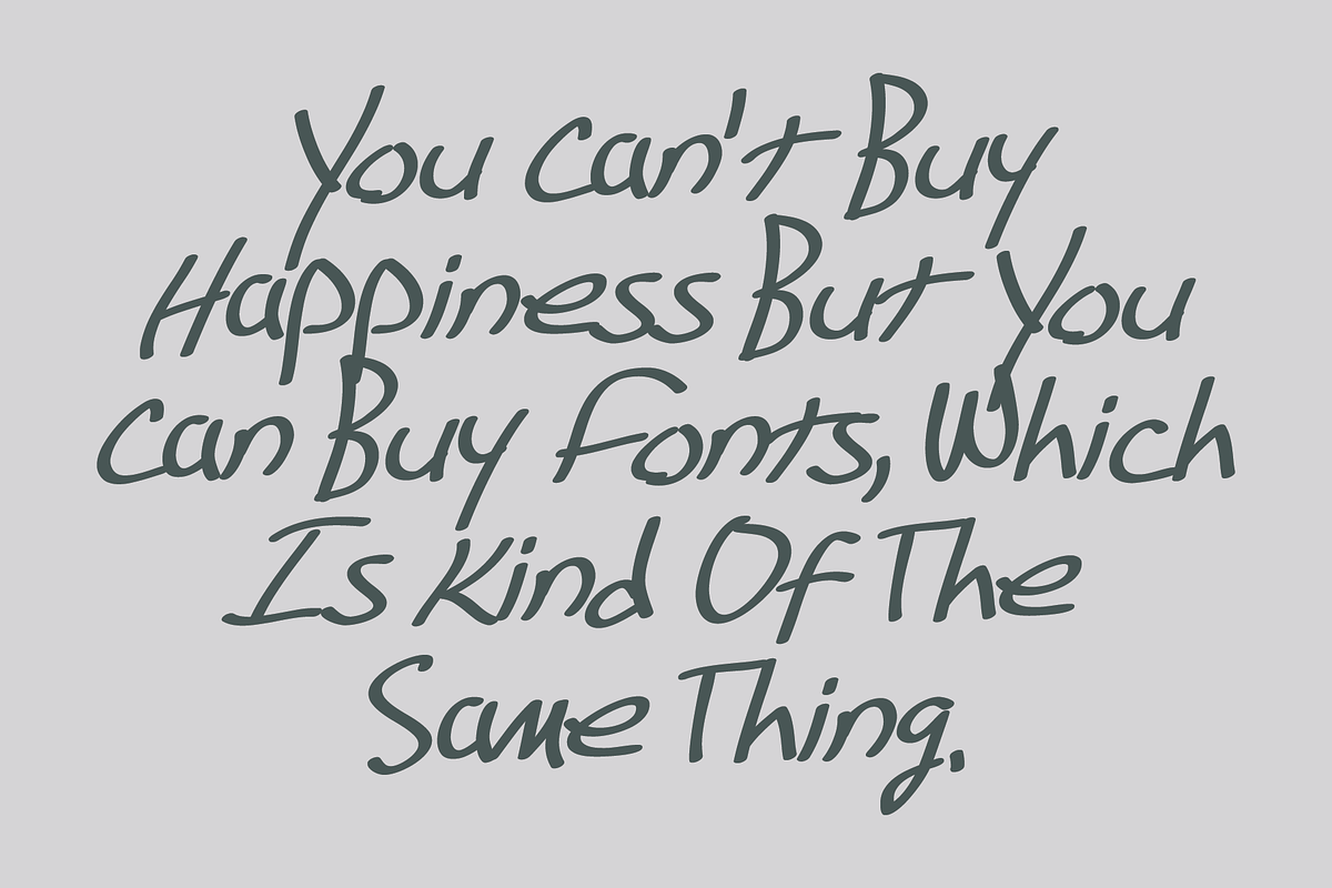 Hasty Hand - Hand Lettered Font, a Script Font by GG Design (Photo 9 of 10)